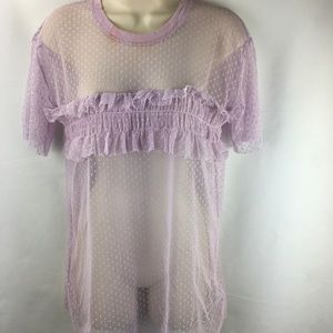 Topshop lace blouse